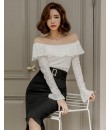 4✮- Bodycon Knee Dress (Top+Skirt) - JQFRS1445