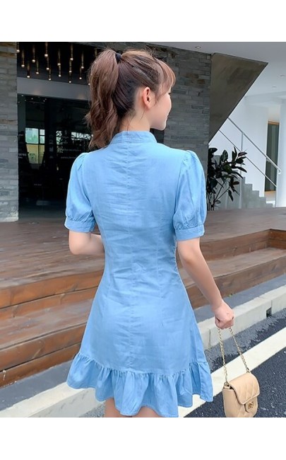 4✮- Denim Dress (Cheongsam) - JQFRS841