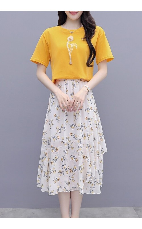 4✮- Knee Dress (Top+Skirt) - JRFRS2021