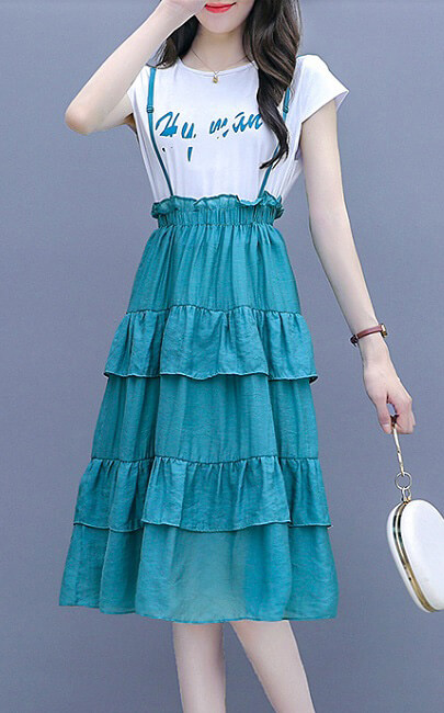 4✮- Dress (Pinafore+Top) - JRFRS2374