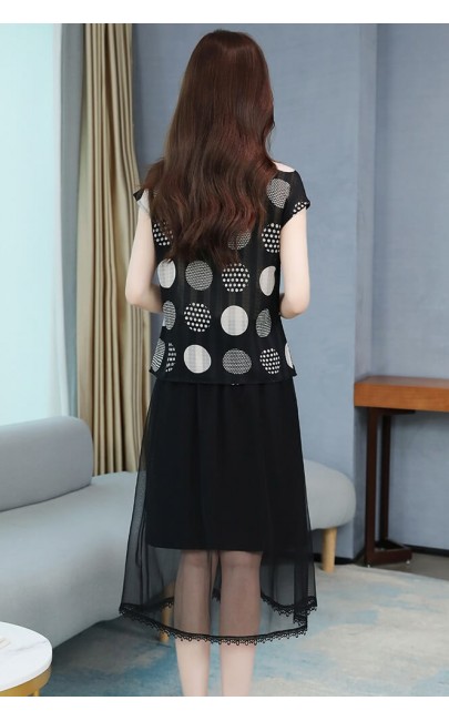 4✮- Knee Dress (Top+Skirt) - JRFRS2798