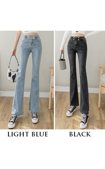 4✮- Elastic Denim Pants - JSFRS3029