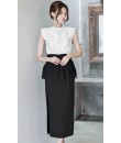 4✮- Bodycon Dress (Top+Skirt) - JSFRS3083