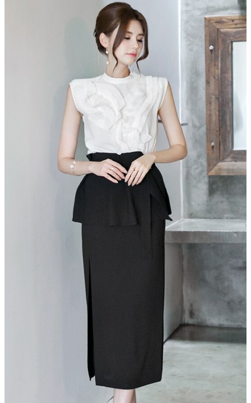4✮- Bodycon Dress (Top+Skirt) - JSFRS3083