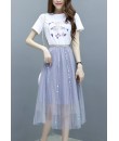 4✮- Knee Dress (Top+Skirt) - JSFRS3647