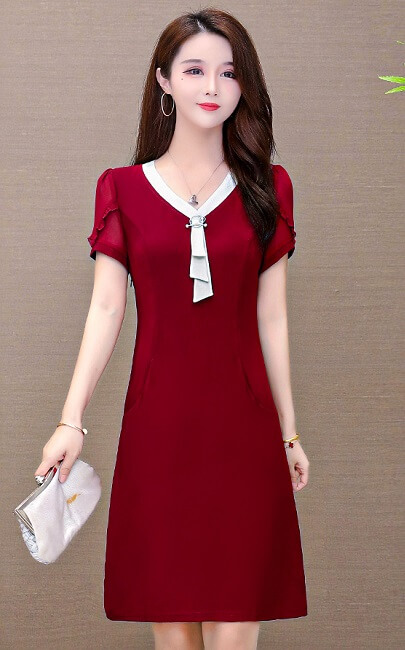 4✮- Knee Dress - JSFRS3729