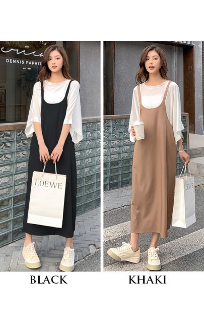4✮- Midi Dress (Pinafore+Top) - JTFRS4041 4✮- Midi Dress (Pinafore+Top) - JTFRS4041