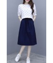 4✮- Knee Dress (Top+Skirt) - JTFRS4474