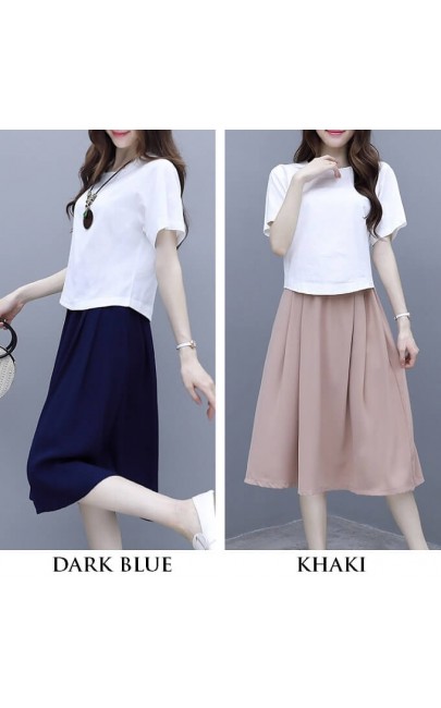 4✮- Knee Dress (Top+Skirt) - JTFRS4475 / RY61