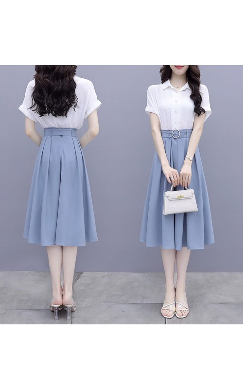 4✮- Knee Dress (Top+Skirt) - JUFRS5421