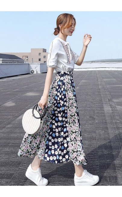 4✮- Midi Dress (Top+Skirt) - JUFRS5544