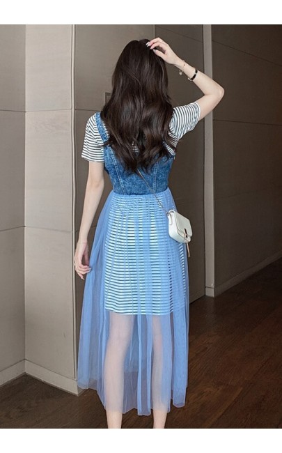 4✮- Dress (Pinafore+Long Top) - JVFRS6304 4✮- Dress (Pinafore+Long Top) - JVFRS6304