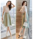 4✮- Knee Dress (Top+Skirt) - JWFRS7470