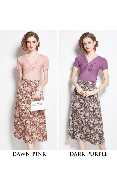 4✮- Midi Dress (Top+Skirt) - JWFRS8092