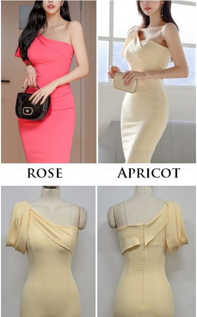 4✮- Bodycon Knee Dress - JXFRS8613