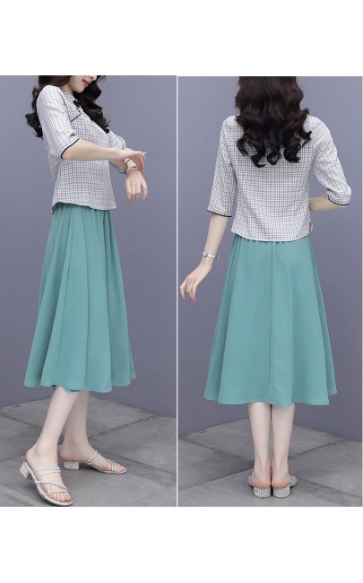 4✮- Midi Dress (Top+Skirt) - JXFRS9504