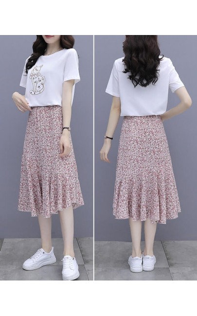 4✮- Knee Dress (Top+Skirt) - JXFRS9573