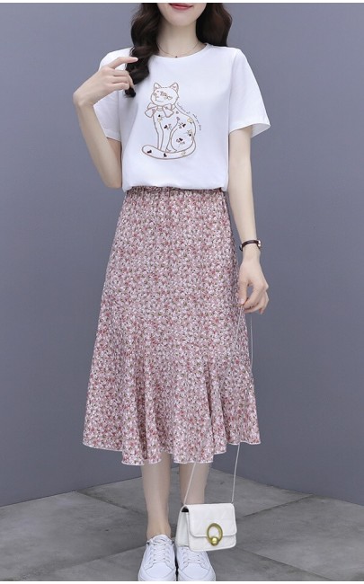 4✮- Knee Dress (Top+Skirt) - JXFRS9573
