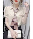 4✮- Casual Shirt (With Tie) - KAFRS12776