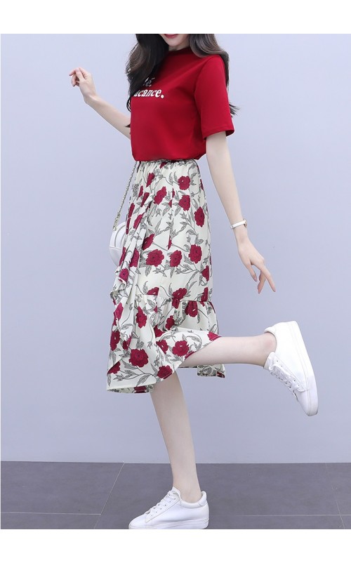 4✮- Knee Dress (Top+Skirt) - KAFRS9703