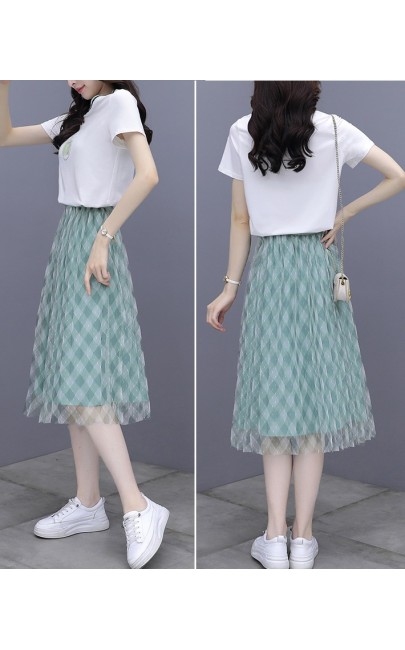 4✮- Midi Dress (Top+Skirt) - KCFRS15919