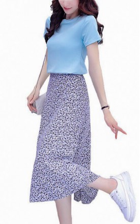 4✮- Midi Dress (Top+Skirt) - KCFRS16144