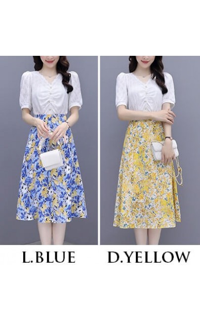 4✮- Knee Dress (Top+Skirt) - KCFRS16147