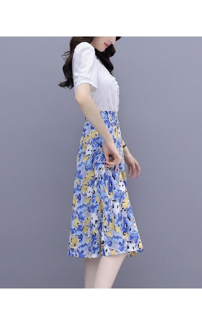 4✮- Knee Dress (Top+Skirt) - KCFRS16147