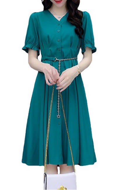 4✮- Knee Dress - KDFRS17444 4✮- Knee Dress - KDFRS17444