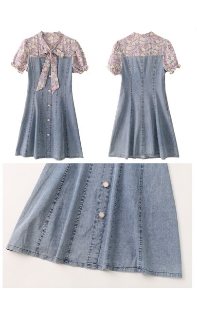 4✮- Denim Dress - KDFRS17587