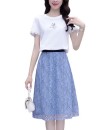 4✮- Knee Dress (Top+Skirt) - KEFRS18515 4✮- Knee Dress (Top+Skirt) - KEFRS18515
