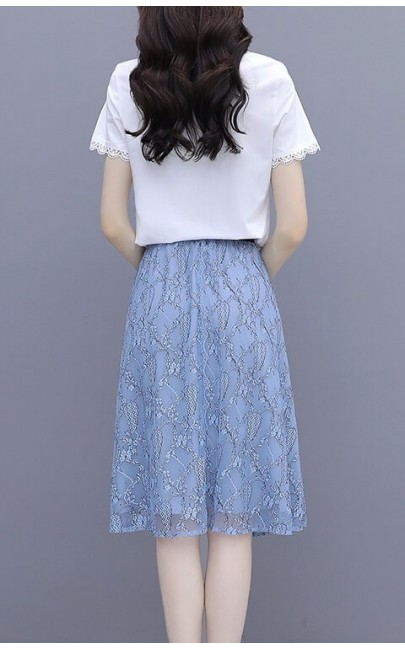 4✮- Knee Dress (Top+Skirt) - KEFRS18515 4✮- Knee Dress (Top+Skirt) - KEFRS18515