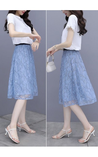 4✮- Knee Dress (Top+Skirt) - KEFRS18515 4✮- Knee Dress (Top+Skirt) - KEFRS18515