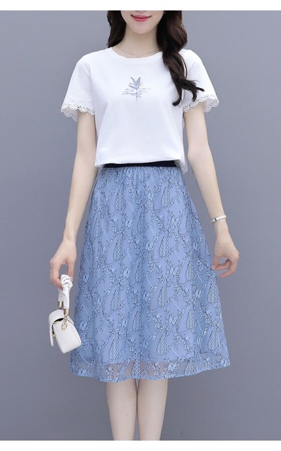 4✮- Knee Dress (Top+Skirt) - KEFRS18515 4✮- Knee Dress (Top+Skirt) - KEFRS18515