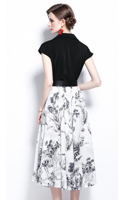 4✮- Midi Dress (Top+Skirt) - KFFRS19331 4✮- Midi Dress (Top+Skirt) - KFFRS19331