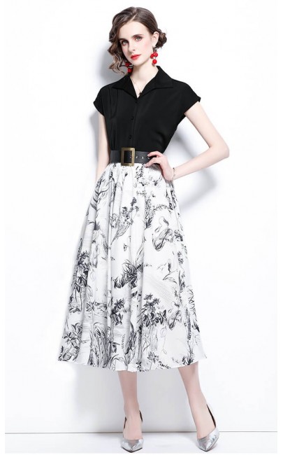 4✮- Midi Dress (Top+Skirt) - KFFRS19331