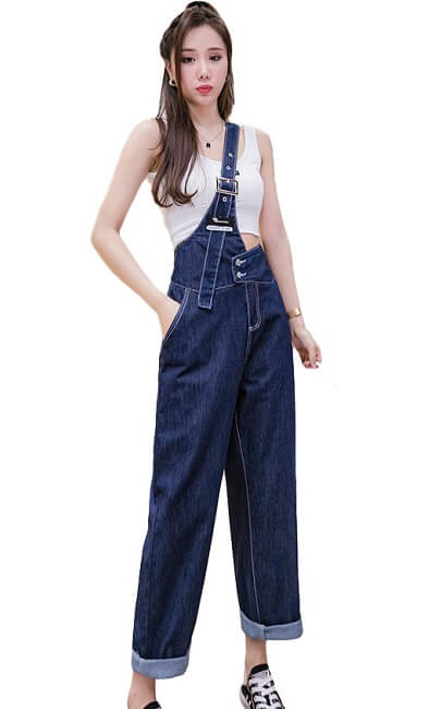 4✮- Denim Jumpsuit - KGFRS21902