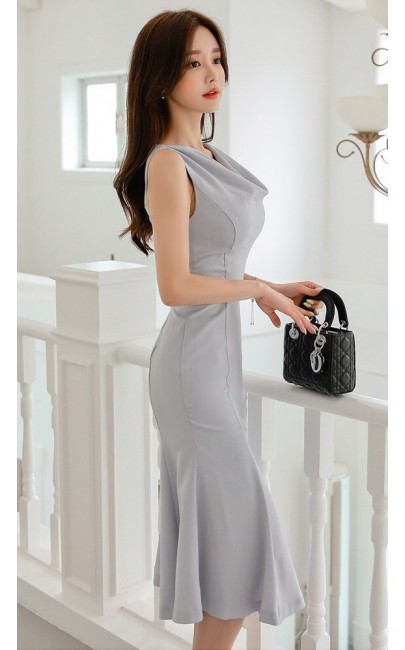 4✮- Mermaid Knee Dress - KHFRS22692 4✮- Mermaid Knee Dress - KHFRS22692