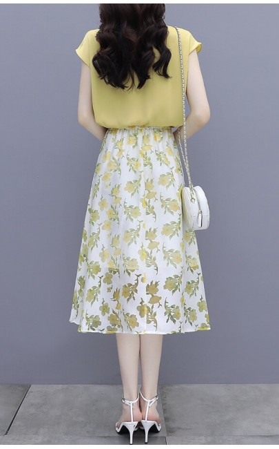 4✮- Knee Dress (Top+Skirt) - KJFRS27163