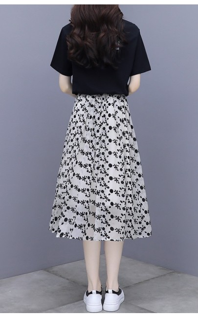 4✮- Knee Dress (Top+Skirt) - KKFRS27543