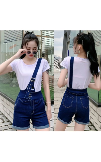 4✮- Denim Jumpsuit With Top (Small Cutting) - KKFRS27874