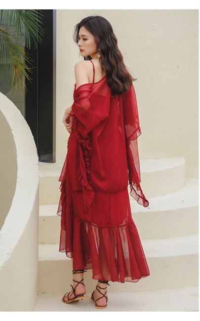 4✮- Mermaid Midi Dress (With Jacket) - KLFRS28931 4✮- Mermaid Midi Dress (With Jacket) - KLFRS28931