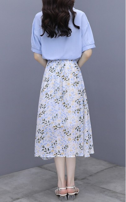 4✮- Knee Dress (Top+Skirt) - KMFRS29601