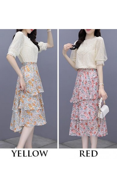 4✮- Midi Dress (Top+Skirt) - KMFRS29657