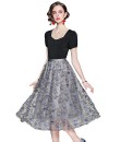 4✮- Knee Dress (Top+Skirt) - KMFRS30372