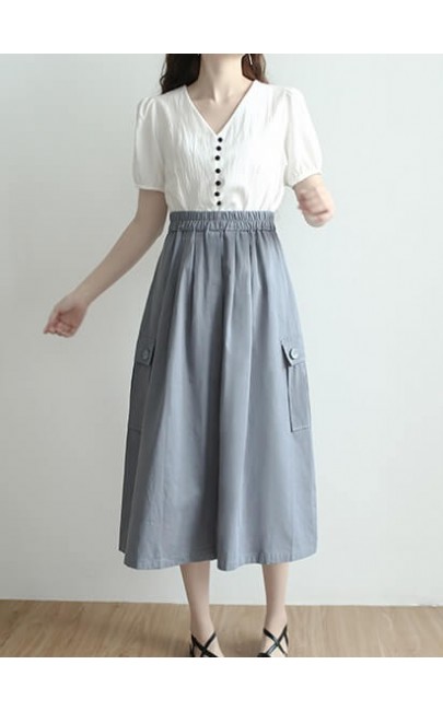 4✮- Knee Skirt (S-L) - KOFRS33314 4✮- Knee Skirt (S-L) - KOFRS33314