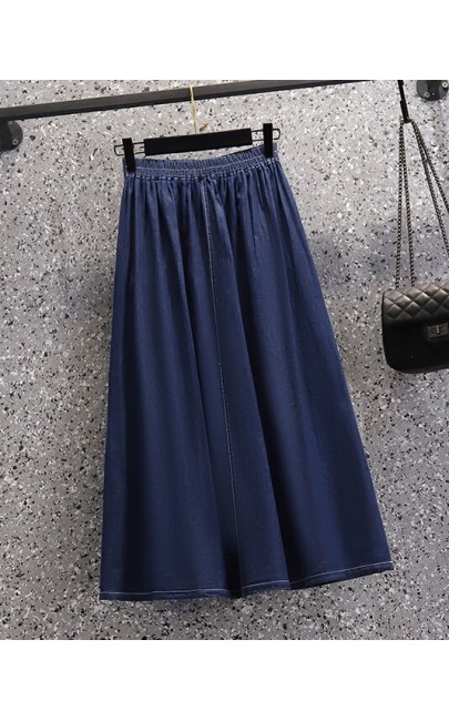 4✮- Denim Knee Skirt - KPFRS34597 4✮- Denim Knee Skirt - KPFRS34597