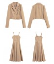 4✮- Midi Dress (With Blazer) - KQFRS36870