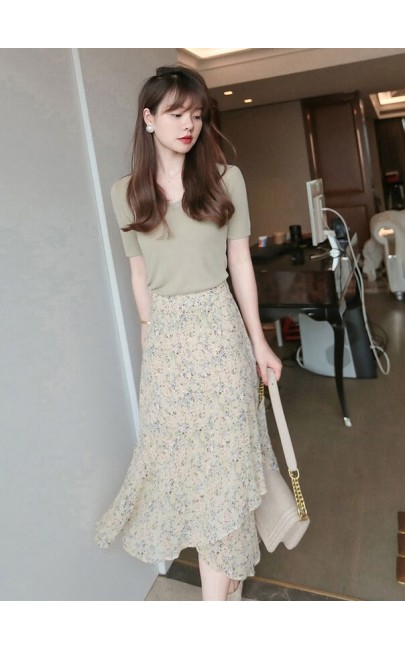 4✮- Knee Skirt - KQFRS37051 4✮- Knee Skirt - KQFRS37051