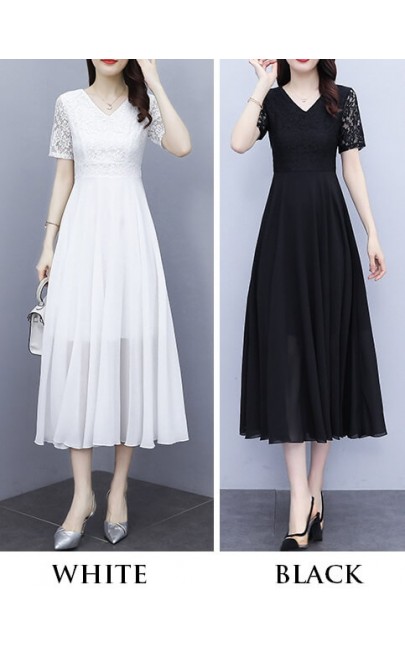 4✮- Midi Dress (Small Cutting) - KUFRS40996 4✮- Midi Dress (Small Cutting) - KUFRS40996